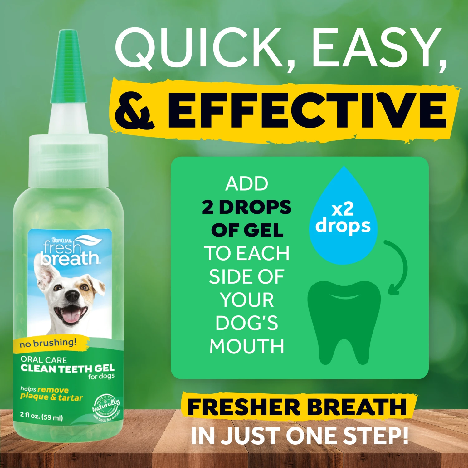 TropiClean - Fresh Breath Clean Teeth Gel 2 TropiClean - Fresh Breath Clean Teeth Gel - Afbeelding 2