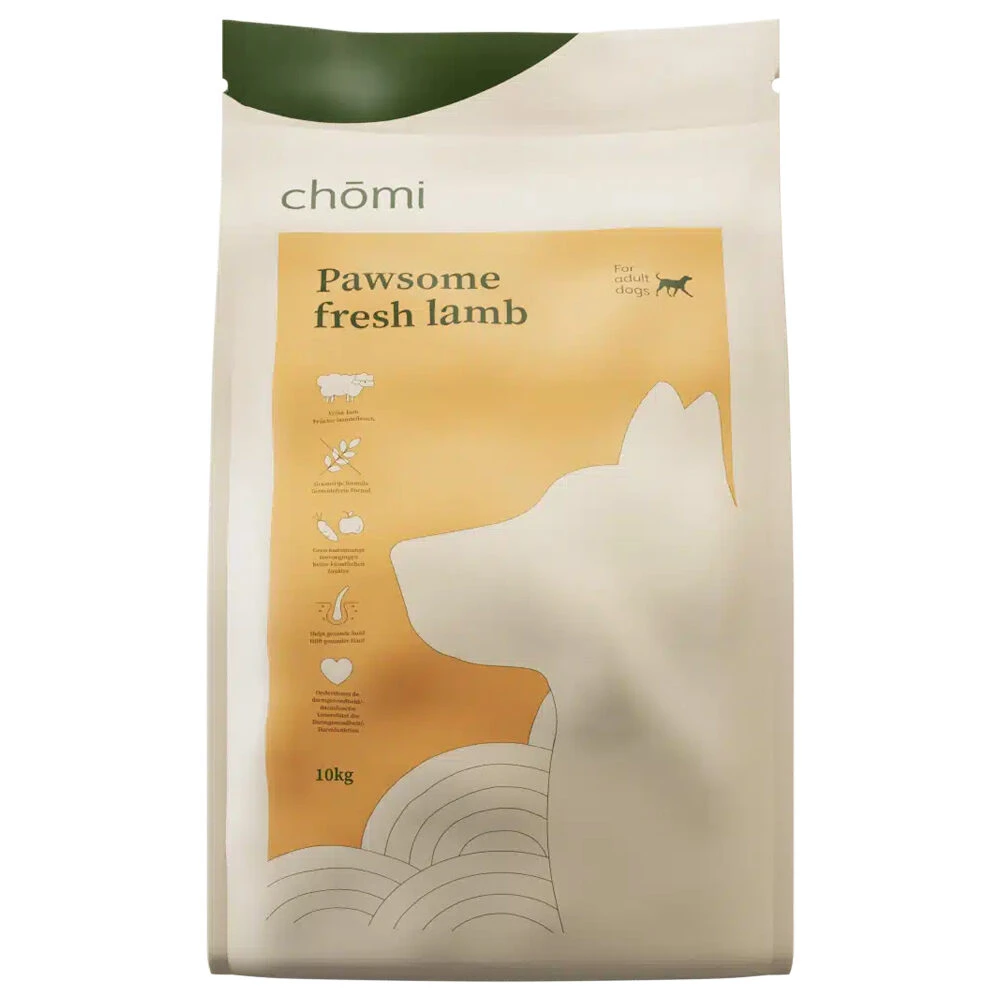 Chomi Dog Dry Pawsome Fresh Lamb