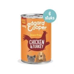Edgard & Cooper Adult - Kip & Kalkoen - Blik -KONG Verkoopwinkel edgard cooper adult kip kalkoen blik 173680 1000 none