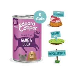 Edgard & Cooper Adult - Wild & Eend - Blik -KONG Verkoopwinkel edgard cooper adult wild eend blik 173659 1000 none