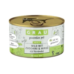 Grau Adult Hondenvoer - Hertenvlees Met Courgette En Gierst - Blik -KONG Verkoopwinkel grau adult hondenvoer wild groenten en noedels blik 203093 2000 none