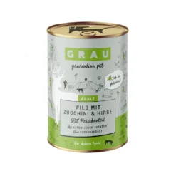 Grau Adult Hondenvoer - Hertenvlees Met Courgette En Gierst - Blik -KONG Verkoopwinkel grau adult hondenvoer wild groenten en noedels blik 203096 2000 none