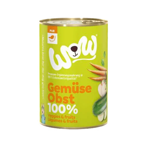 WOW! PUUR 100% Hondenvoer - Groenten En Fruit - Blik