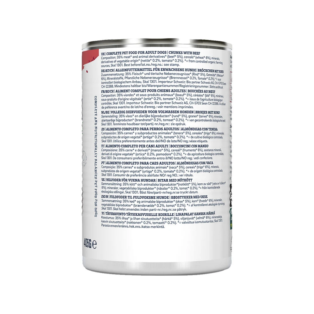 Yarrah - Natvoer Hond Blik Chunks Met Rund Bio - Afbeelding 5